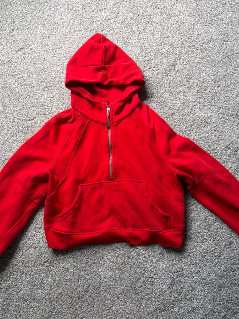 lululemon athletica Red Half-Zip Hoodie